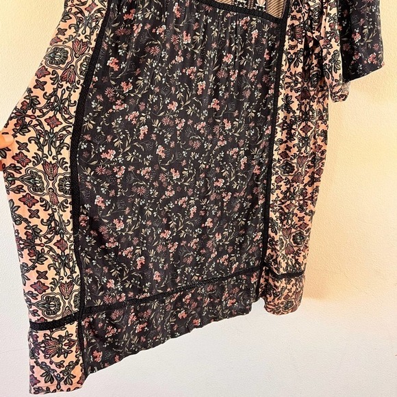Bass Pro Shops Bob Timberlake Pink Blue Floral Lace Boho Tunic Rayon Dress XXL - Picture 13 of 15
